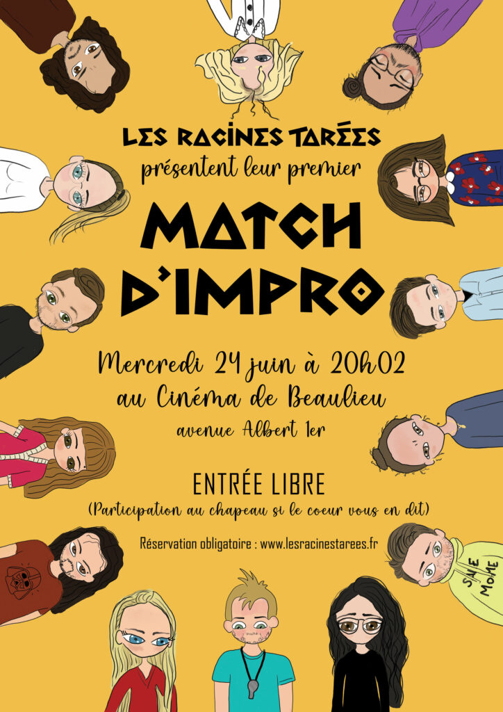 Match d'impro le 24 juin 2026 à Beaulieu sur mer